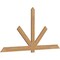 Ekena Millwork Kennewick Timber Gable Bracket, Western Red Cedar, 108"W x 54"H x 1 1/2"D x 5 1/2"F, 12/12 Pitch GBW108X54X0206KEN00SWR - alternate 2